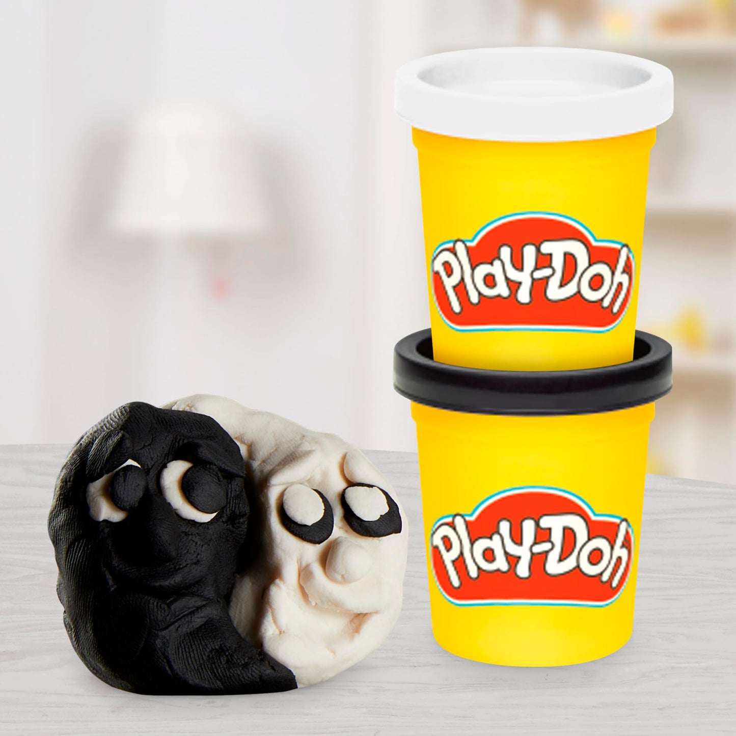 Play-Doh, La fête des Couleurs, Loisirs créatifs avec pâte à Modeler pour Filles et Garçons dès 3 Ans, 24 Pots de 56 g, 6 Couleurs, Idèe Cadeaux pour Anniversaires