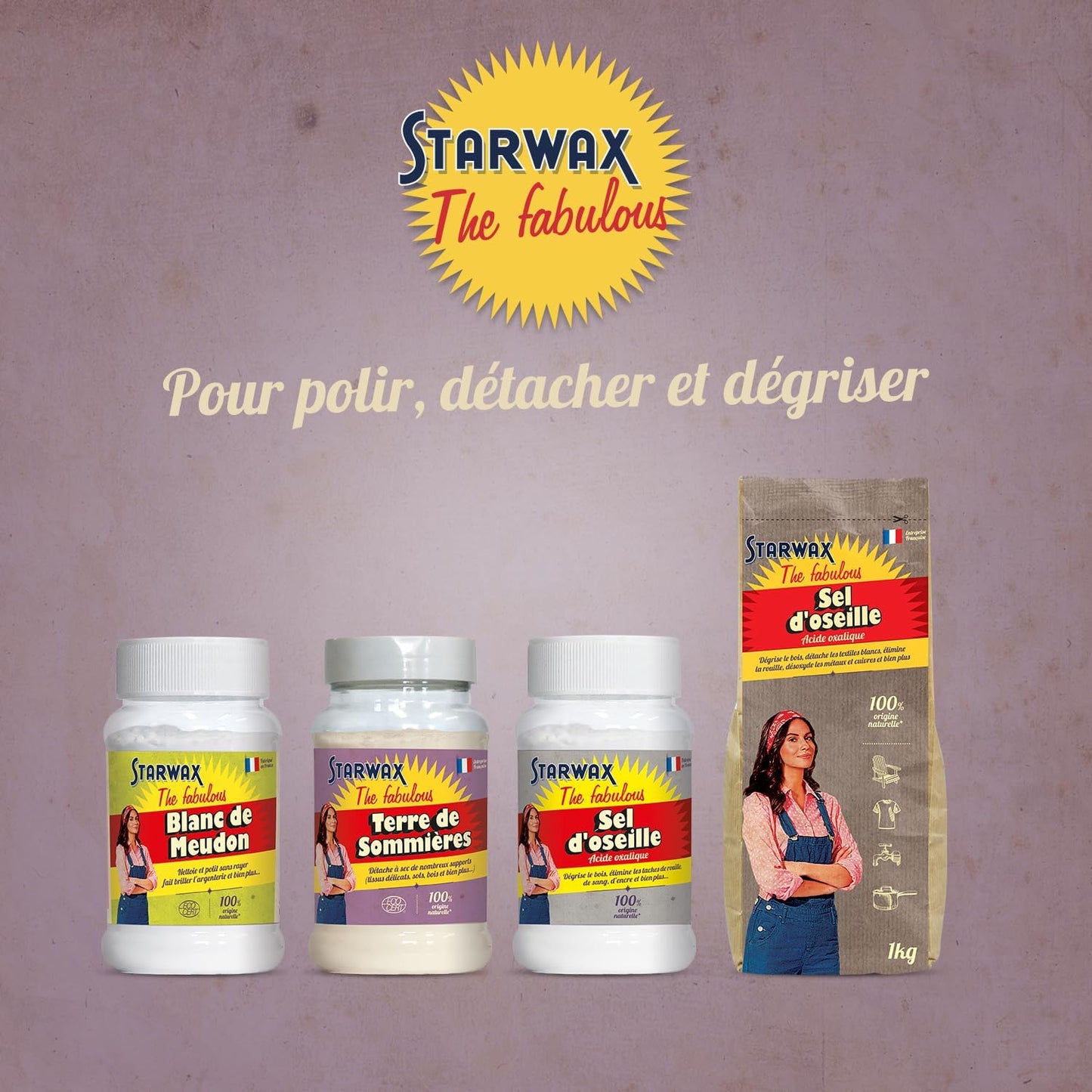 STARWAX FABULOUS Détachant Terre de sommières 200g