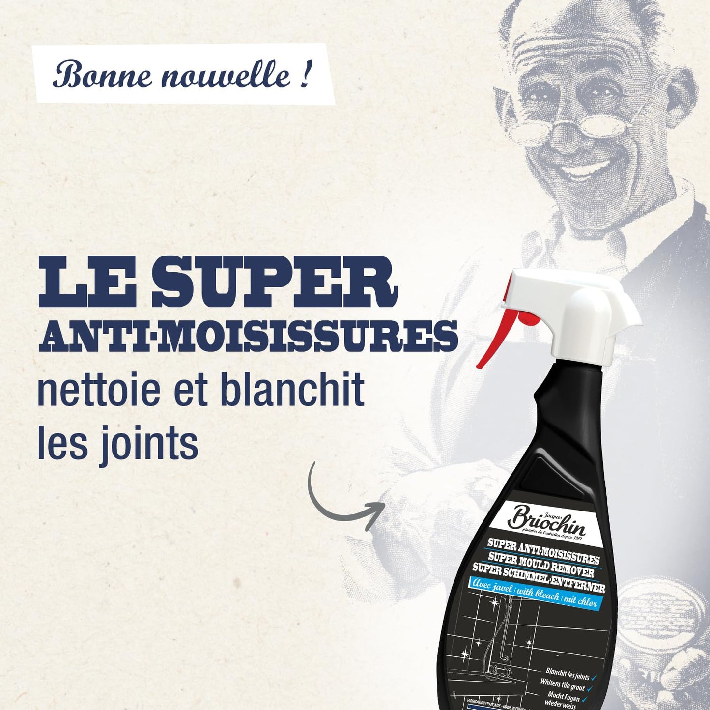 BRIOCHIN Super décapant cuisine ultra efficace 1L