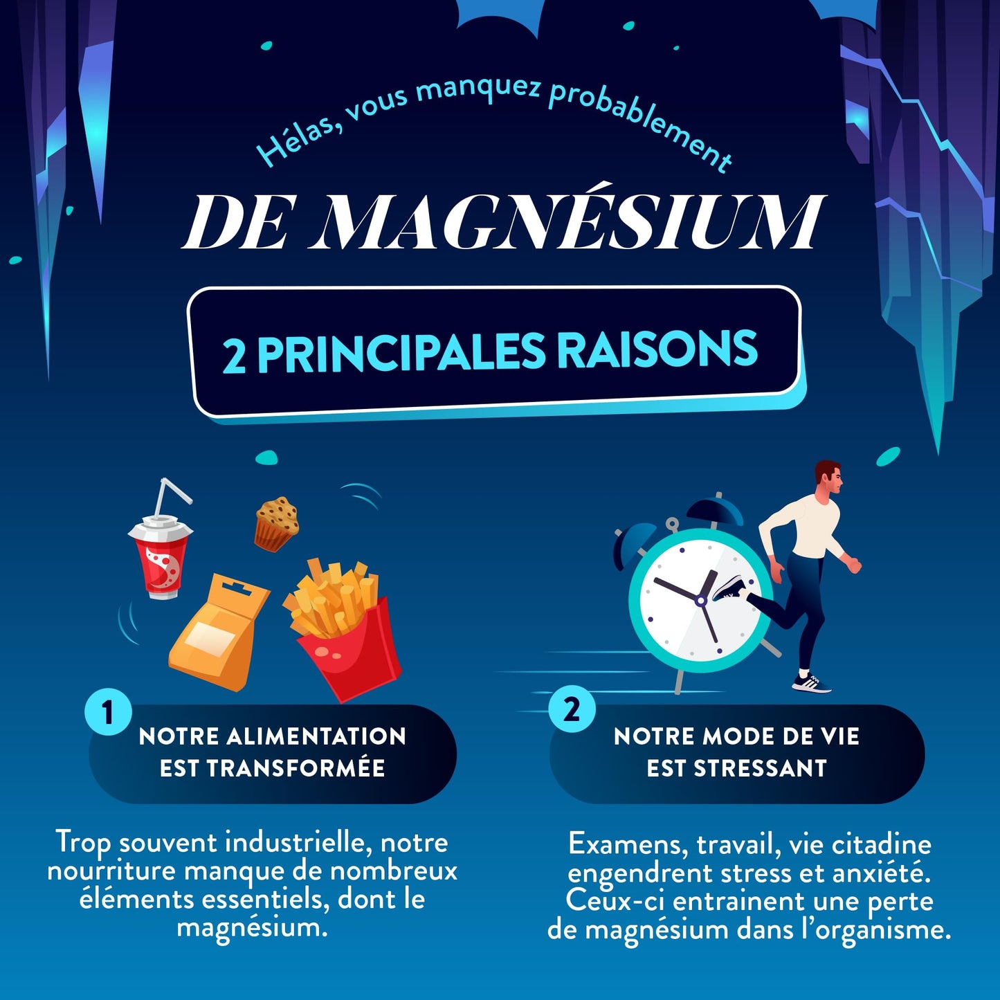 NUTRI&CO Magnésium Bisglycinate Malate & Liposome vitamine B6 | 120 Gélules