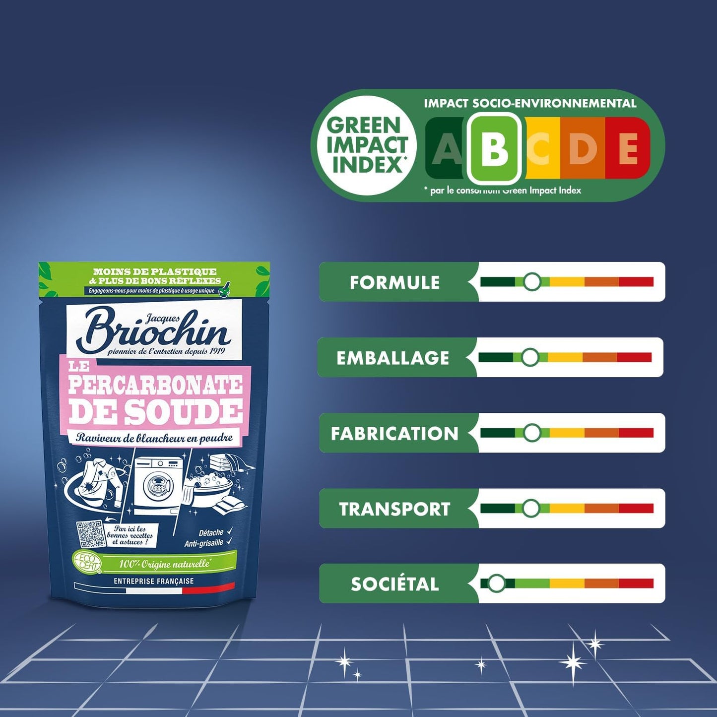 BRIOCHIN Poudre au percarbonate de soude 500g