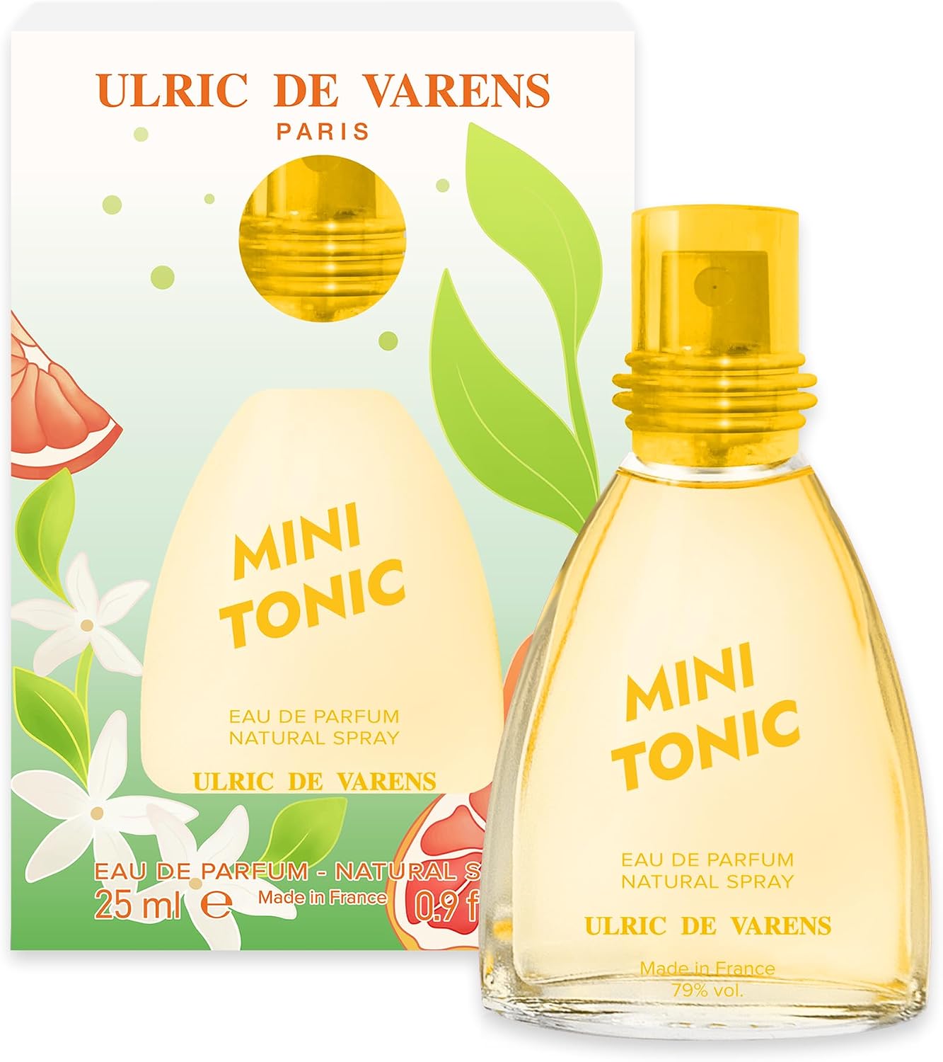 ULRIC DE VARENS - Eau de Parfum Mini Tonic - Hespéridé, Floral, Musqué - Parfum Femme - Vaporisateur - Made in France - 25 ml