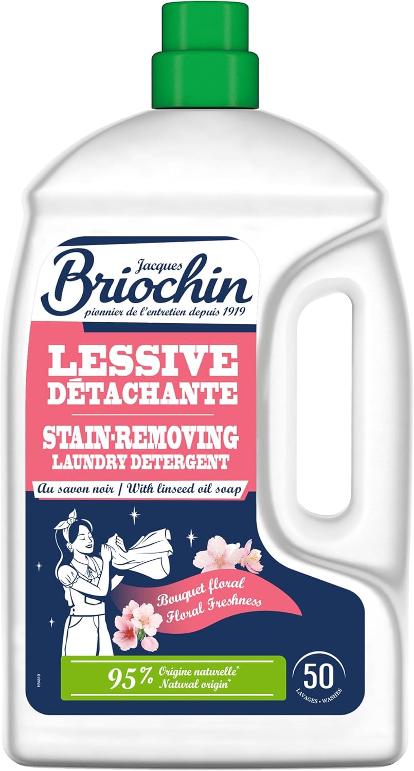 BRIOCHIN Lessive liquide savon noir, détachante, 50 lavages