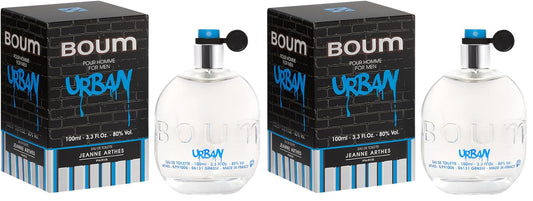 JEANNE ARTHES - Eau de Toilette Homme - Boum Urban - Floral & Fruité - Accords Marins & Patchouli - Fabriqué en France à Grasse - Cadeau homme - 100 ml
