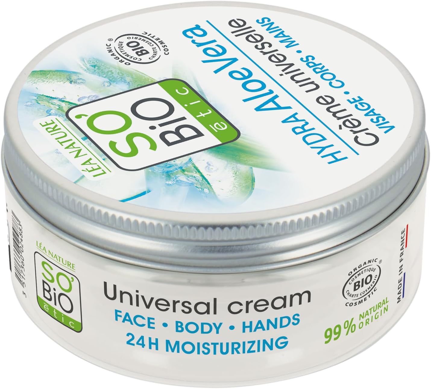 Crema Universal Aloe Vera Bio SO'BIO ETIC, formato 150ml - Lote de 2