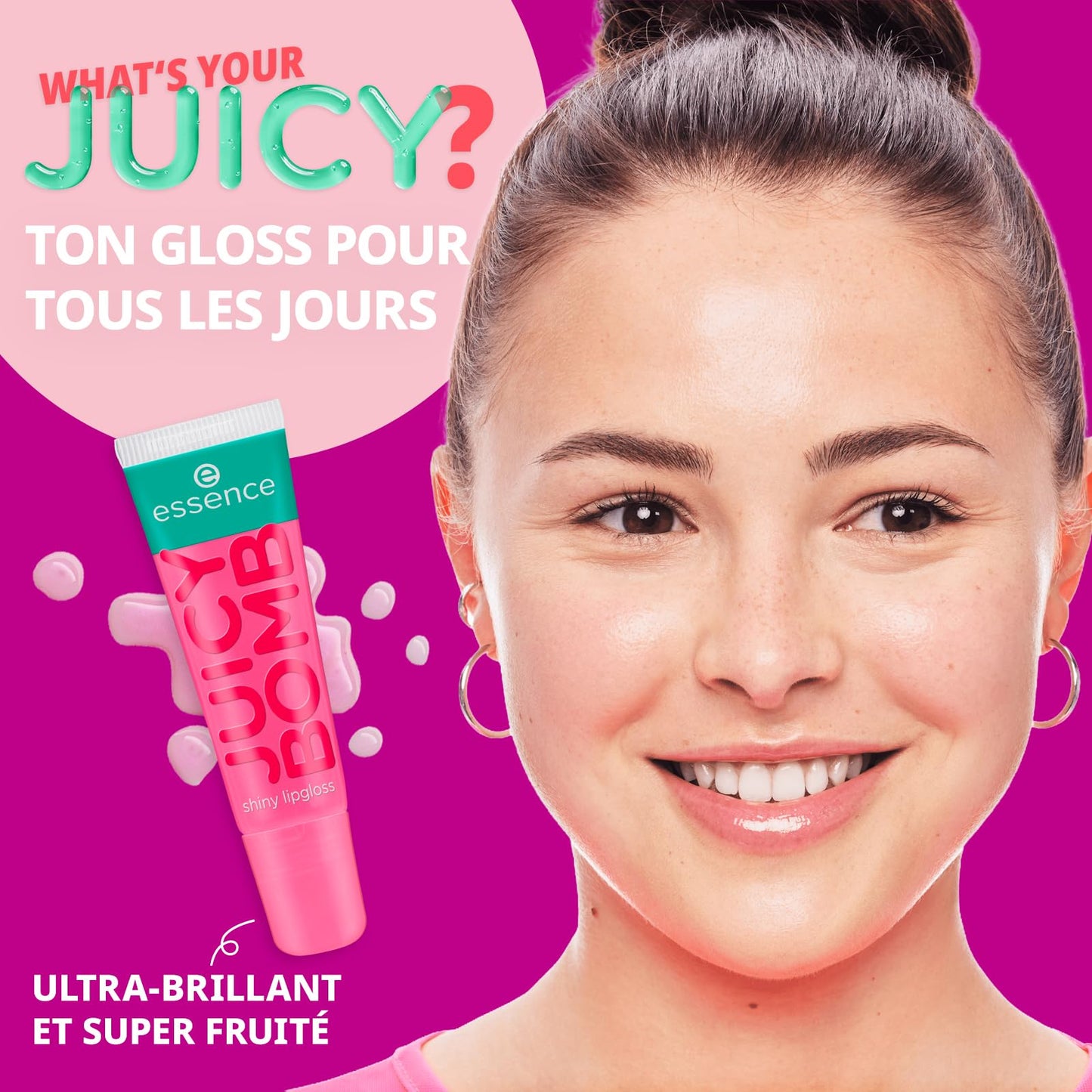 essence brillo de labios 101 JUICY BOMB brillo de labios brillante 101 Lovely - 10 ml