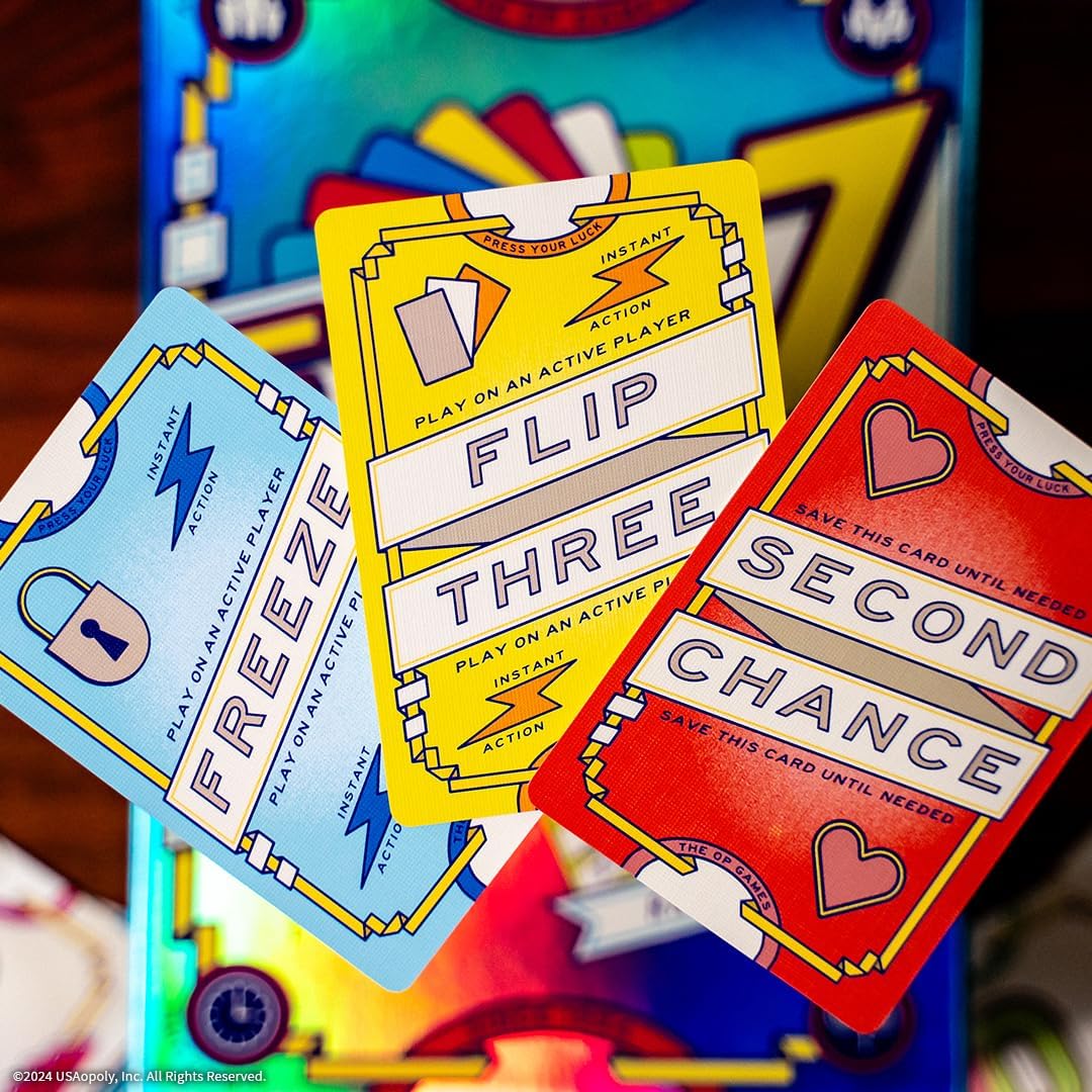 USAopoly Flip 7 | The Ultimate Blend of Press Your Luck and Strategy | Fast-Paced Addictive Card Game | Quick to Learn and Easy to Teach | 3+ Players | Ages 8+ | English