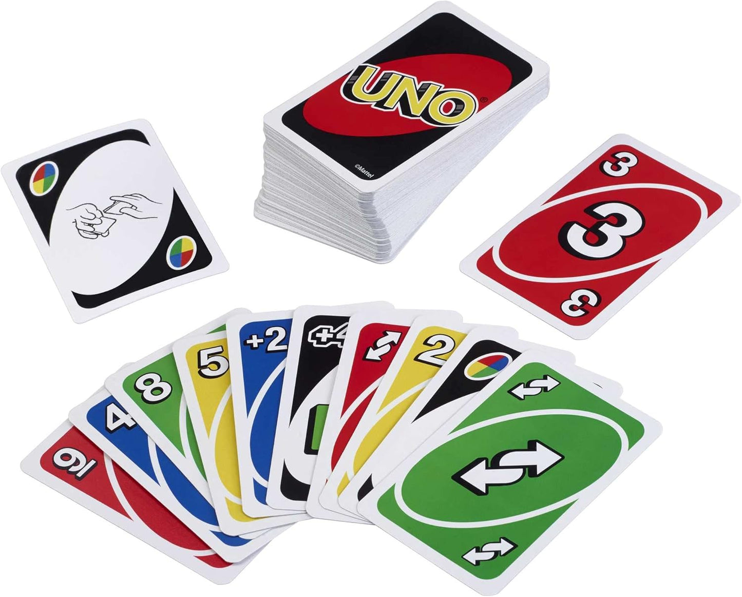 Mattel Games UNO Jeu de Cartes, 7+ Ans, 2-10 Joueurs