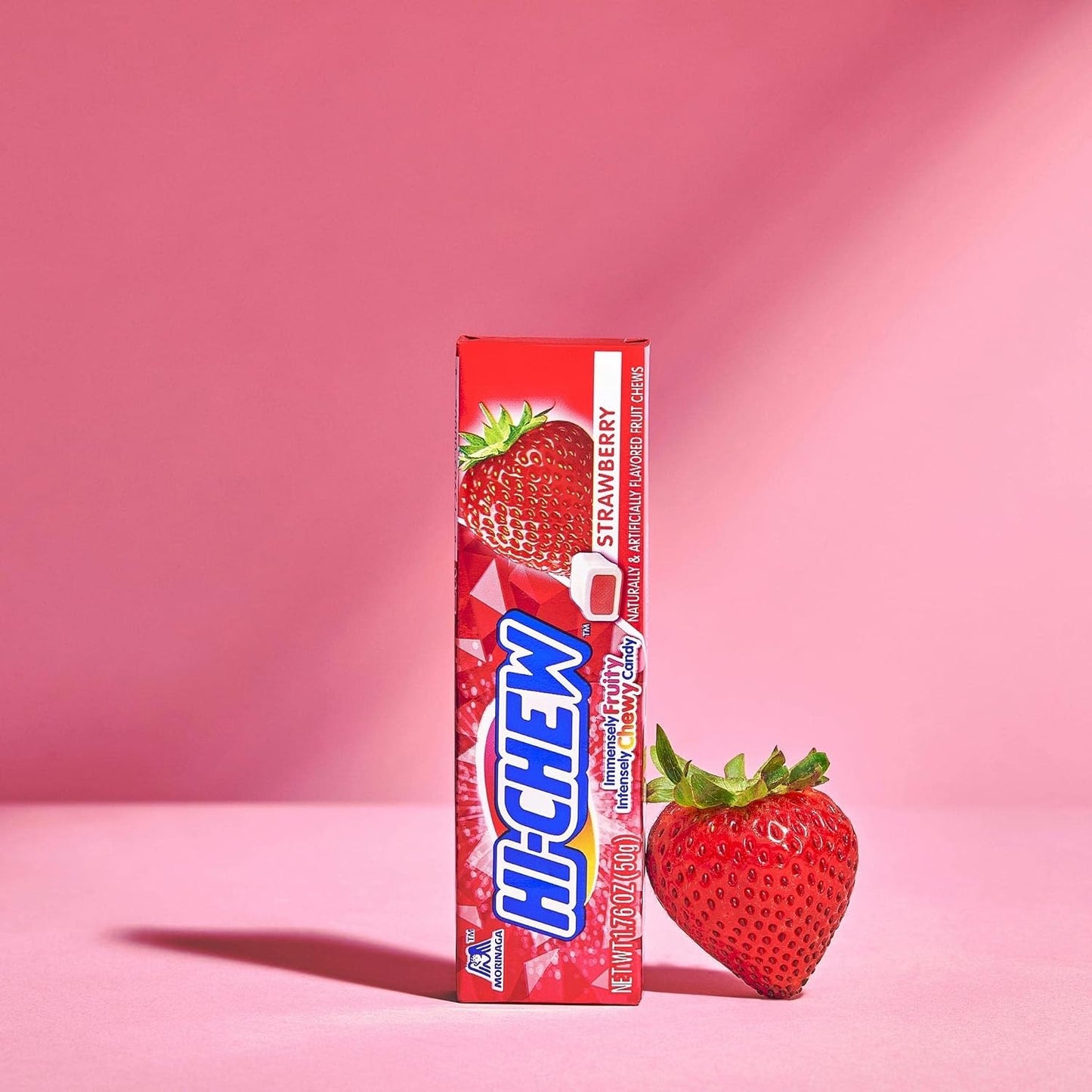 HI-CHEW Bonbons à Mâcher Saveur Fraise 15 Étuis X 50 g
