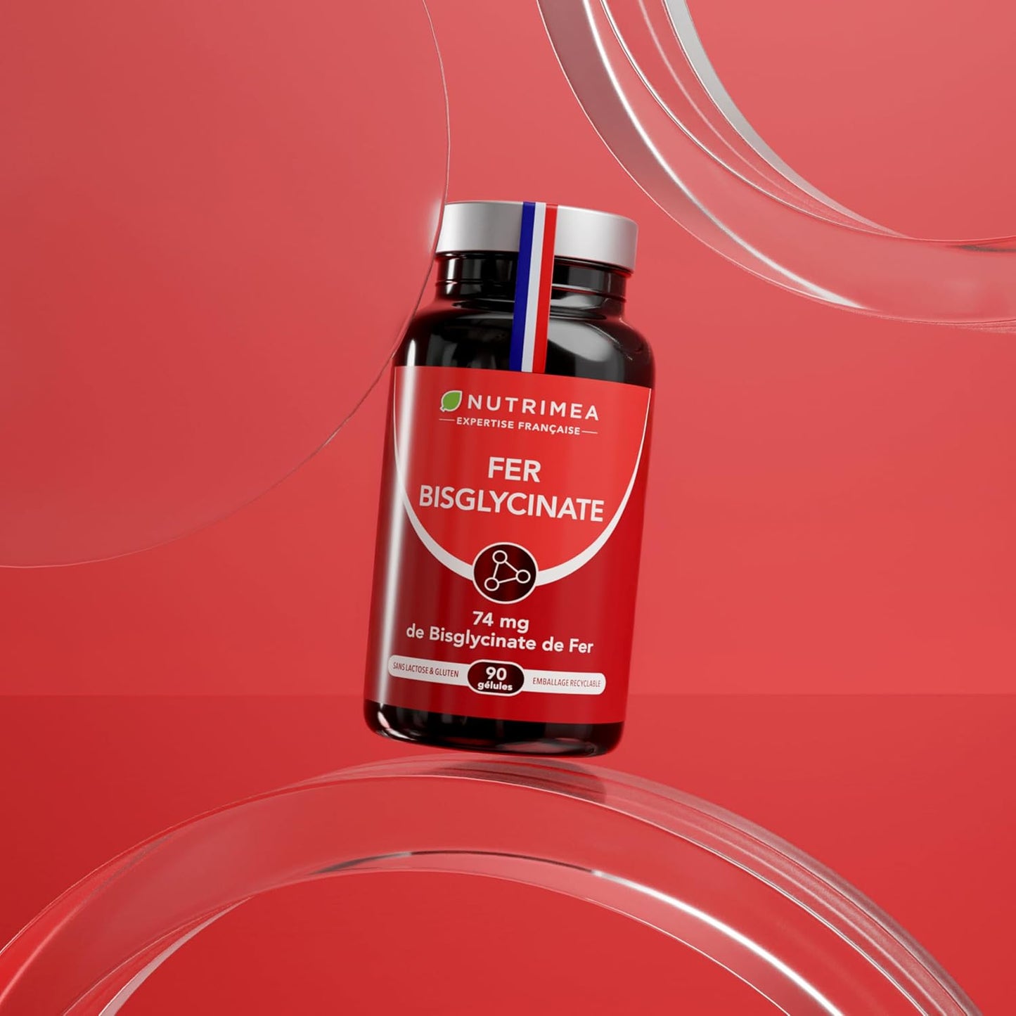 Fer Bisglycinate | Avec Vitamine C | 14 mg de Fer | Breveté Ferrochel®