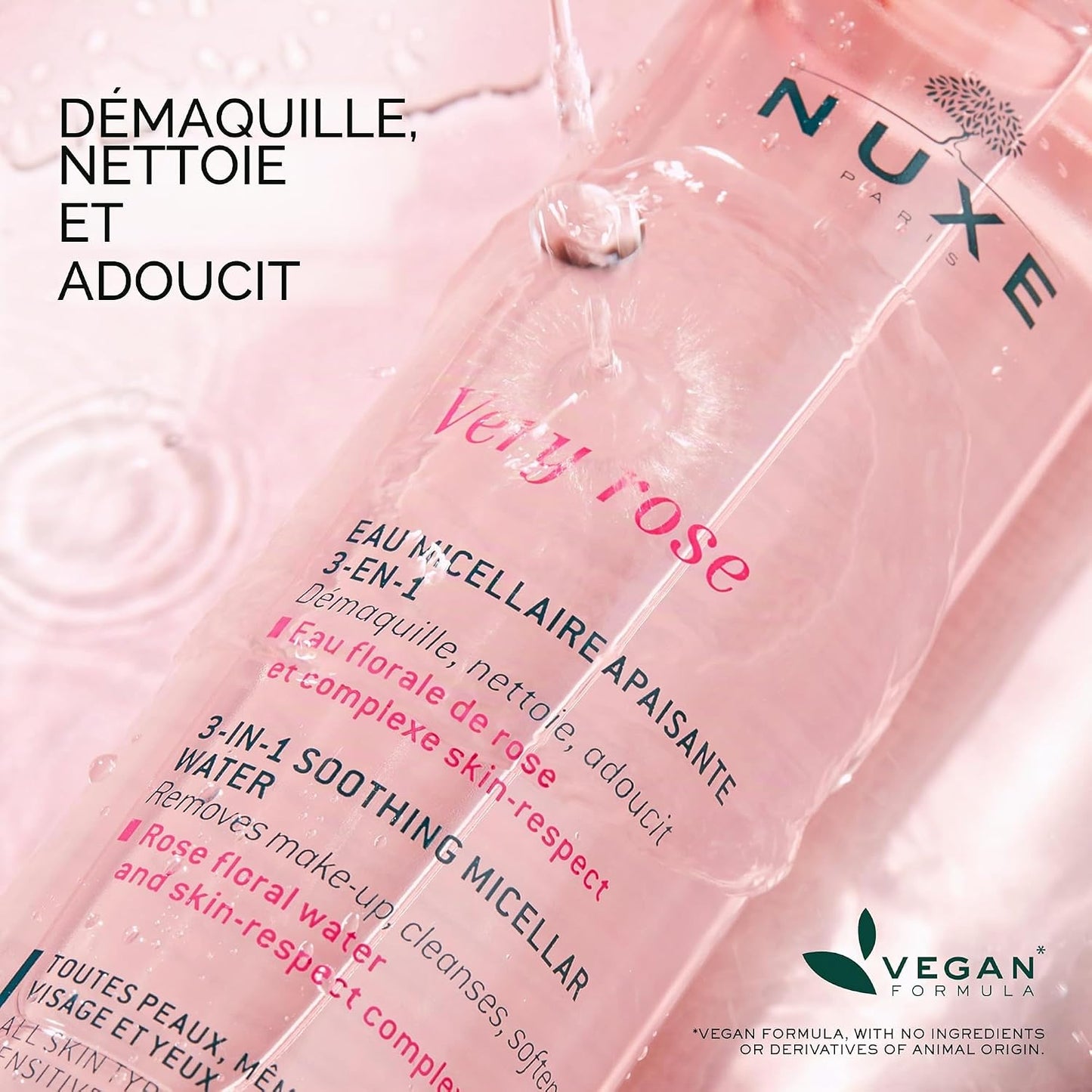 Nuxe Very Rose Eau nettoyante micellaire 3 en 1 400 ml
