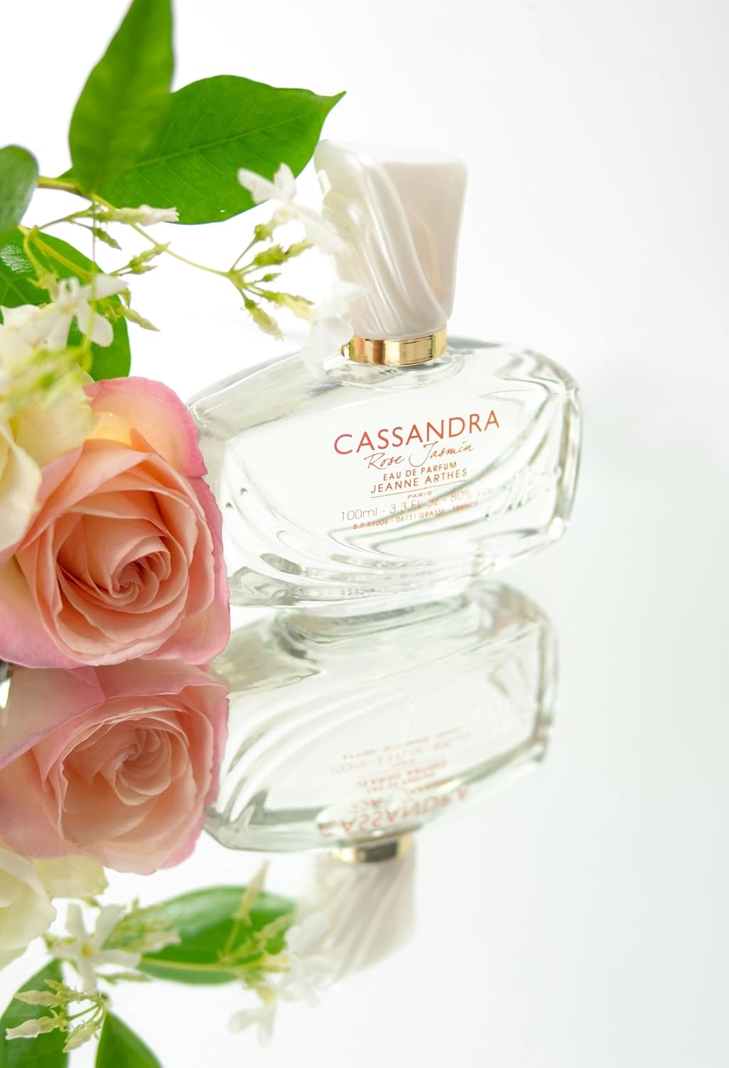 JEANNE ARTHES - Parfum Femme Cassandra Rose Jasmin - Eau de Parfum - Flacon Vaporisateur 100 ml - Fabriqué en France À Grasse