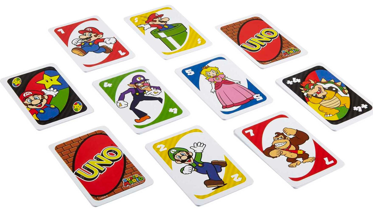 Mattel Games UNO Minecraft Jeu de Cartes, Cadeaux pour Enfants et soirée en Famille, sur Le thème du Jeu vidéo Minecraft, Jeux de Voyage, boîte de Rangement, HJC88