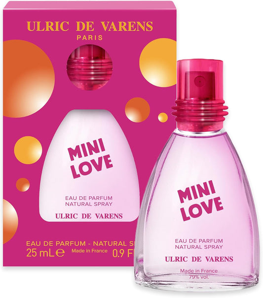 ULRIC DE VARENS - Eau de Parfum Mini Love - Floral Et Fruité - Parfum Femme - Vaporisateur - Made in France - 25 ml