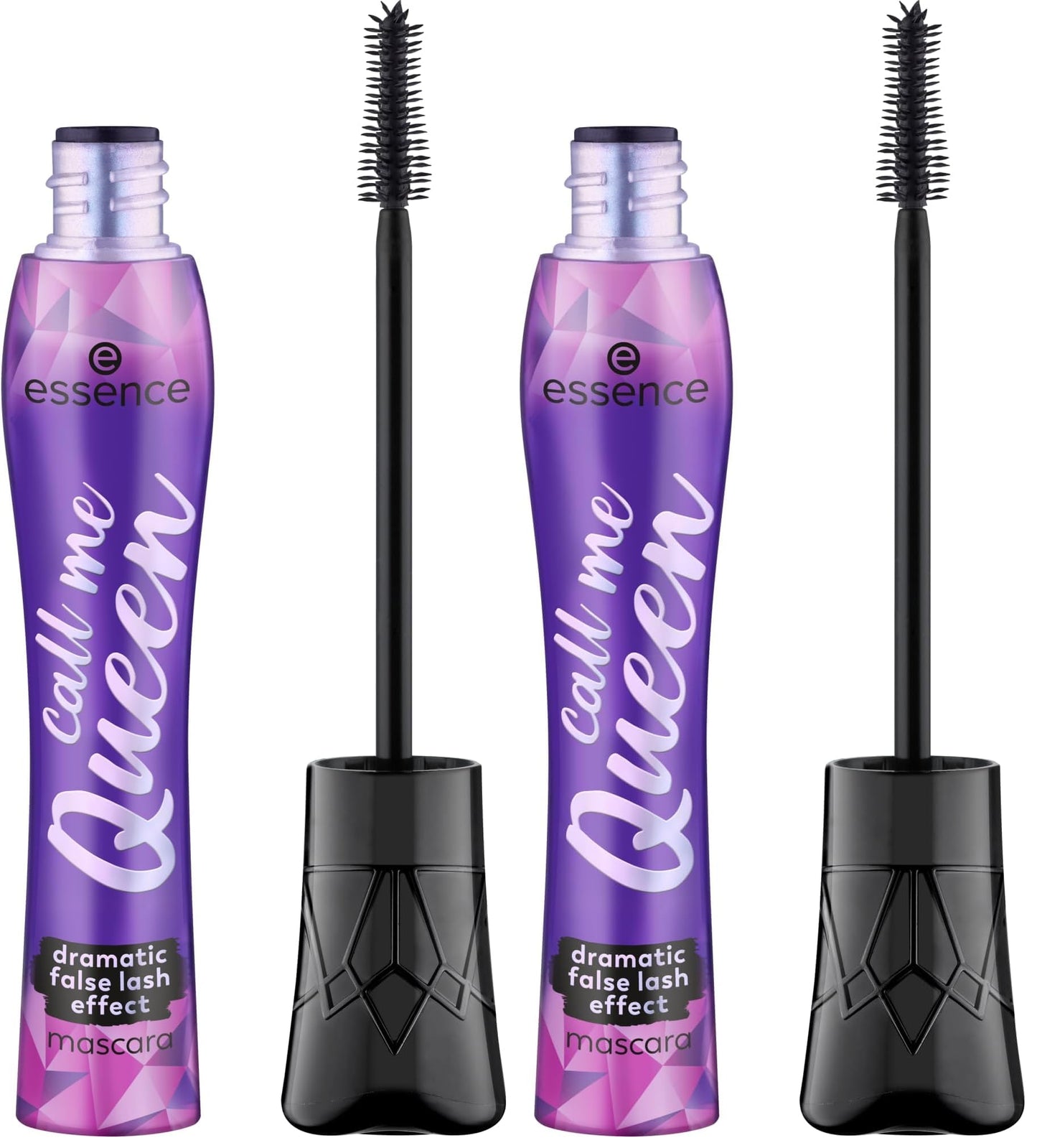 essence call me Queen dramatic false lash effect máscara de pestañas, efecto pestañas postizas, voluminizadora, realzadora de ojos, alargadora (11.5ml)