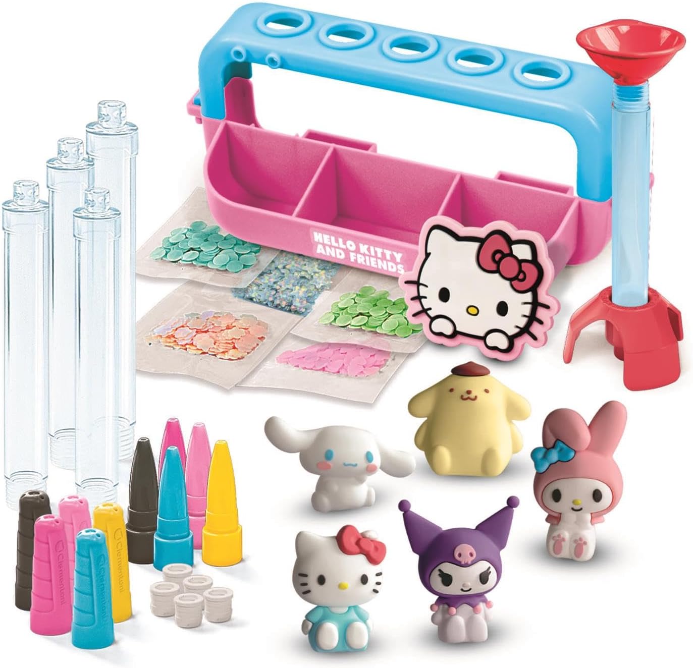 Atelier Hello Kitty 5 Stylos Figurines Décorations et Stickers Dès 6 Ans