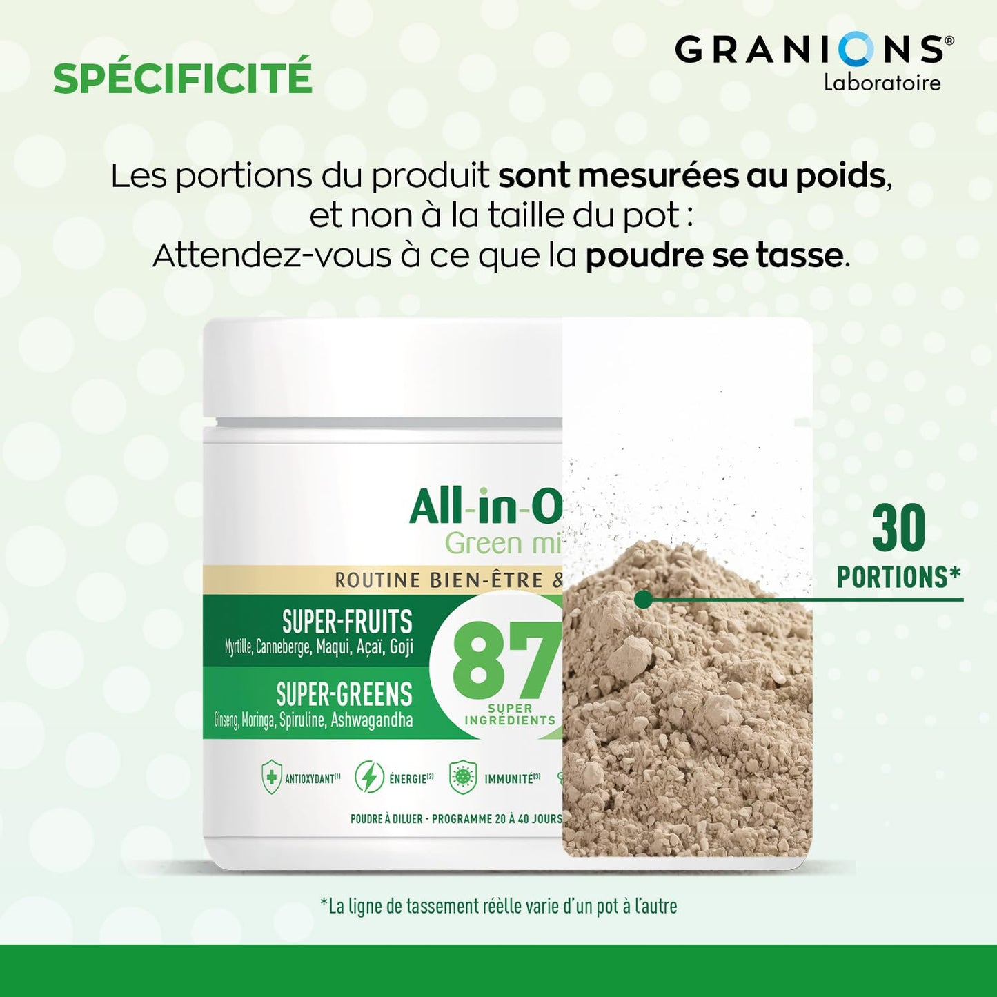 Cortisol - Ashwagandha Bio Granions - Anti Stress - KSM-66-60 Comprimes
