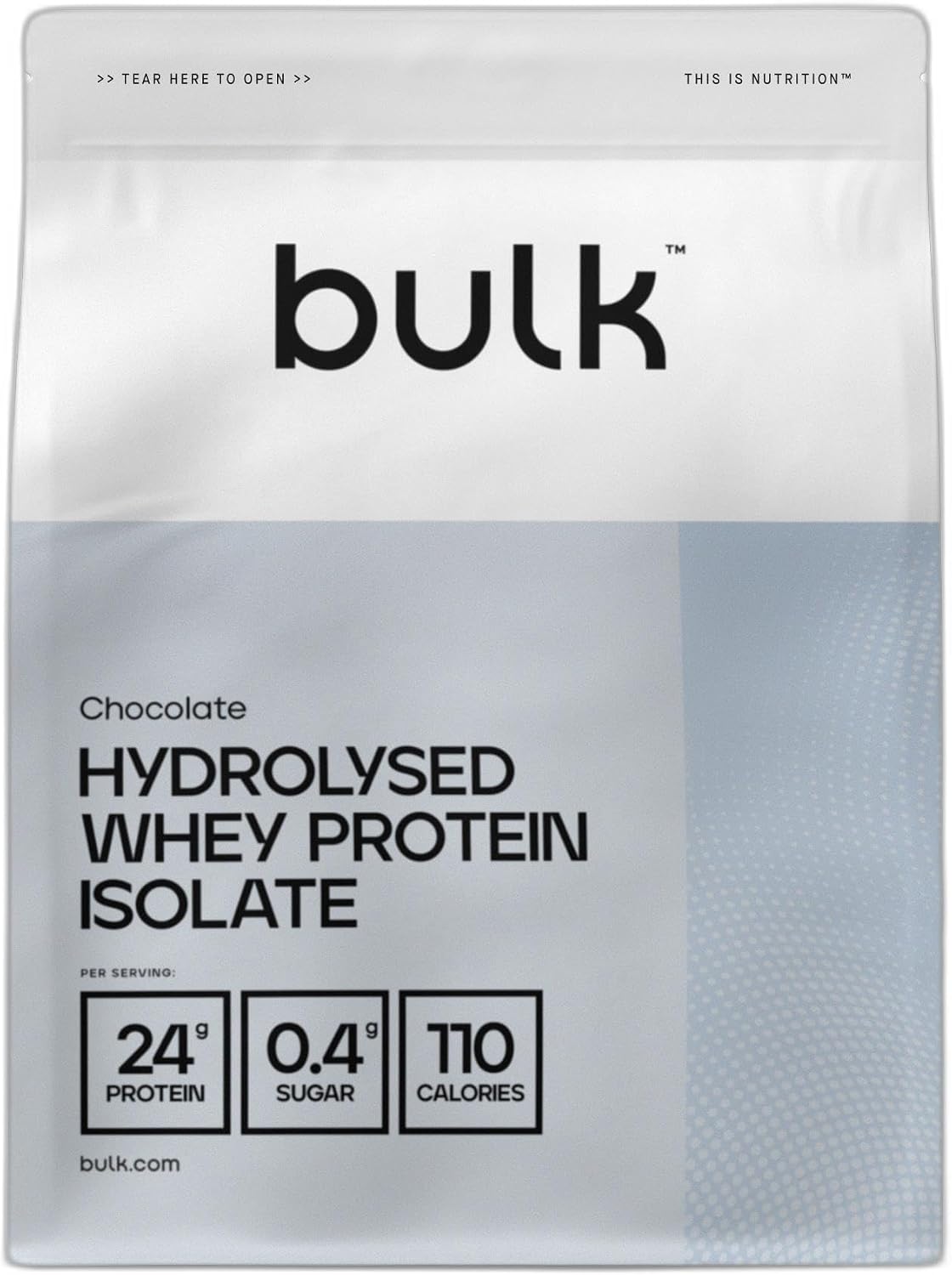 Bulk Isolat de Whey Protéine Hydrolysé, Chocolat, 500 g