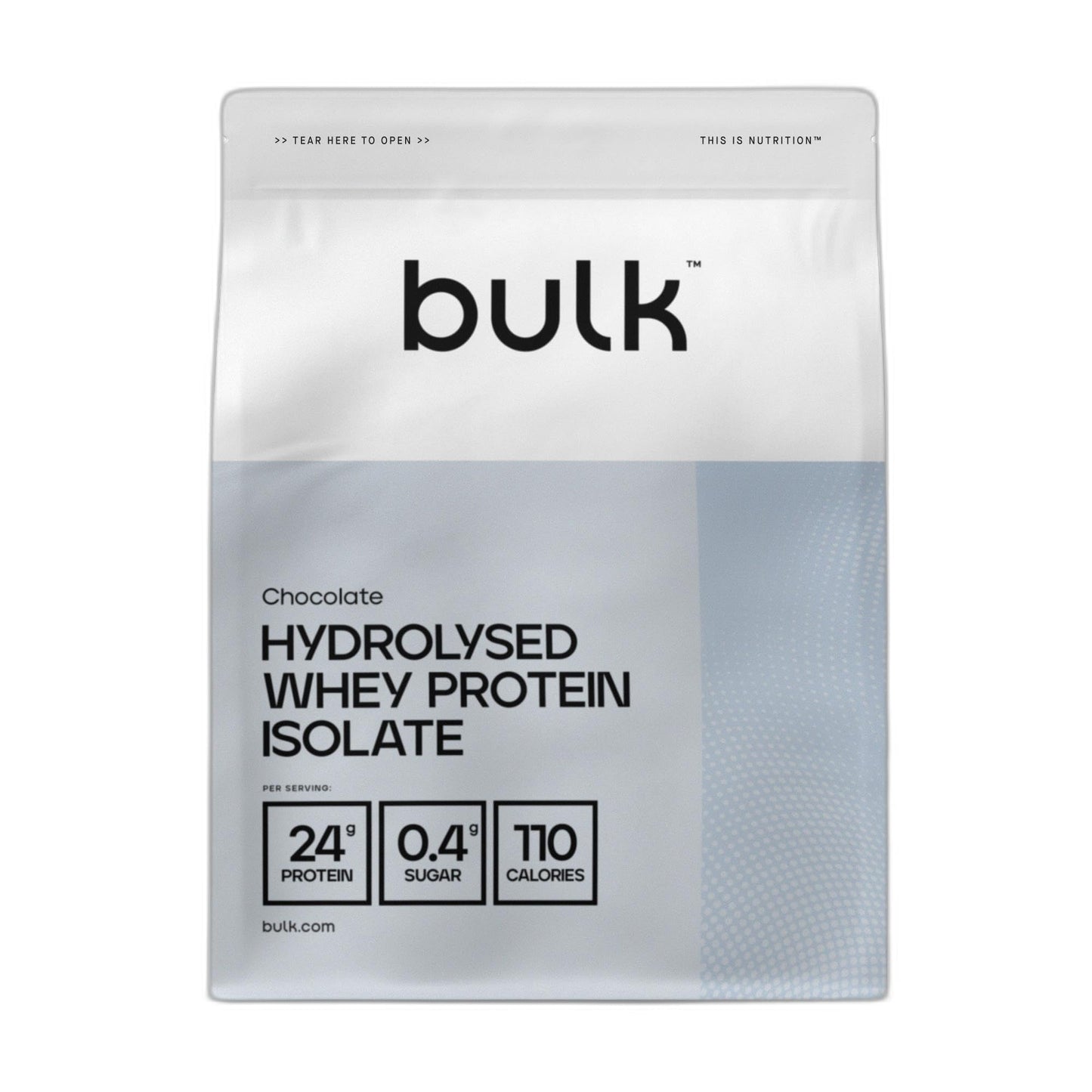 Bulk Isolat de Whey Protéine Hydrolysé, Chocolat, 500 g