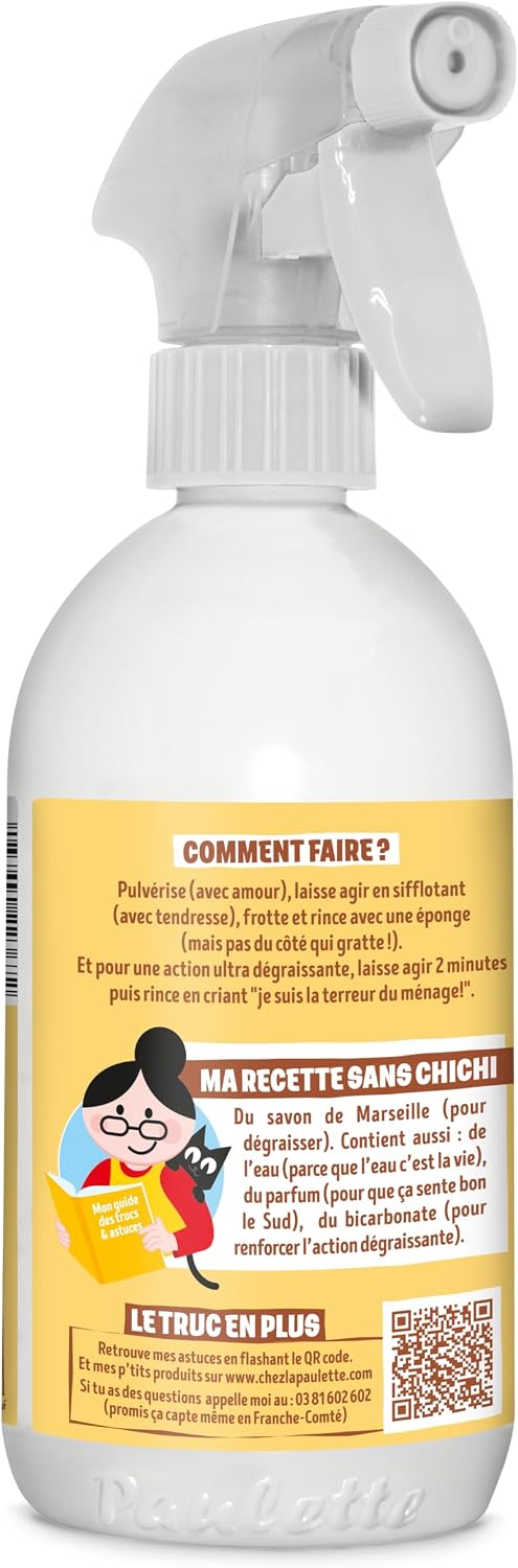 Paulette - Savon de Marseille au Bicarbonate de Soude - Authentique - 500mL