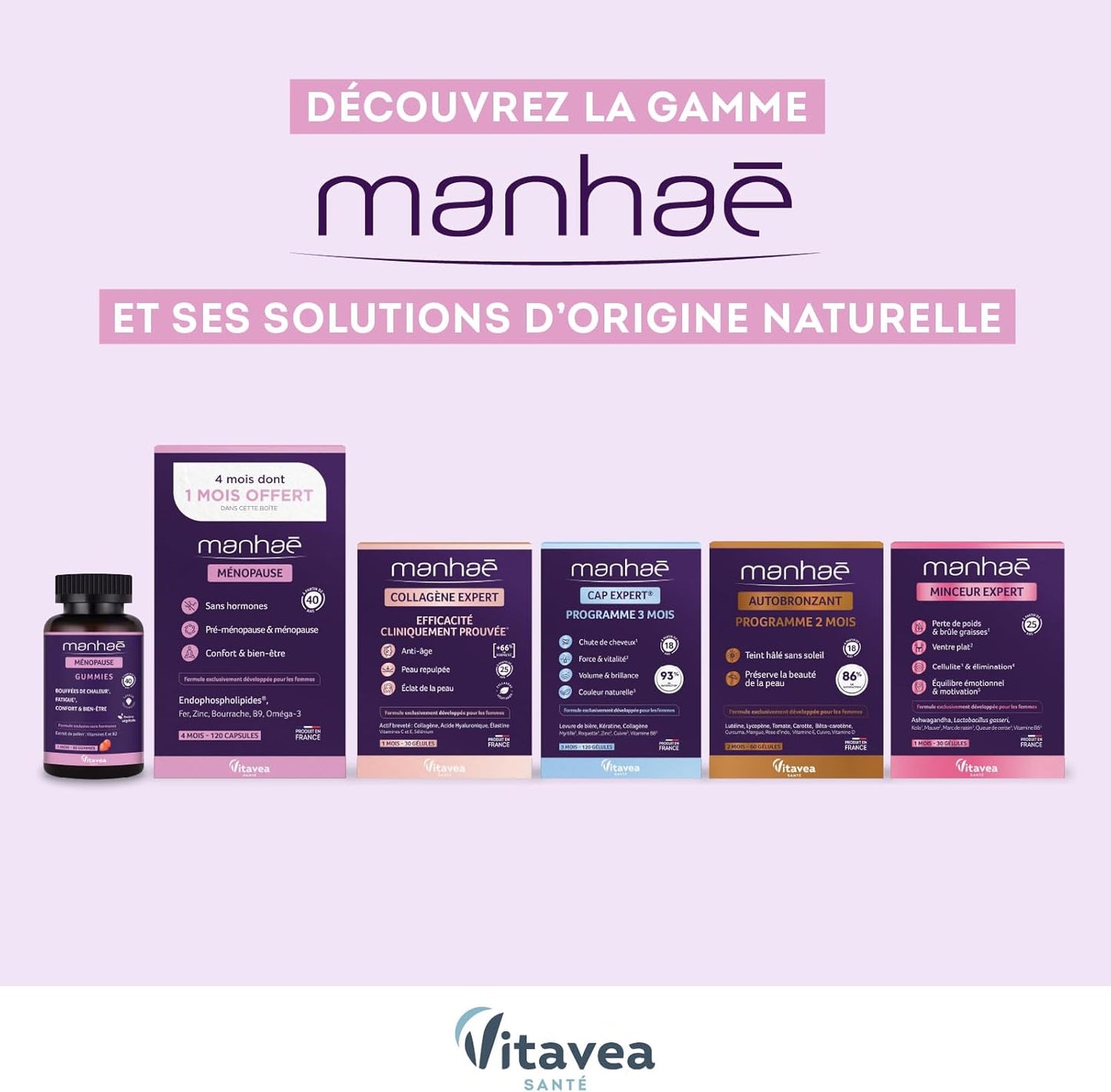 Vitavea Santé - Manhaé Autobronceador - Carotenoides Cobre - Tratamiento 2 meses