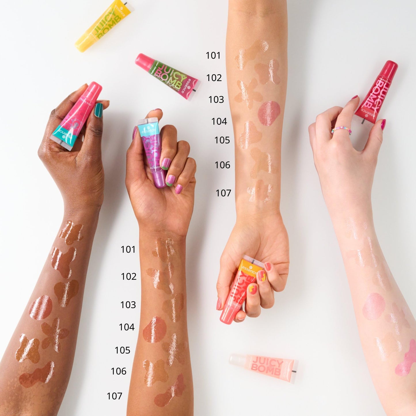 essence brillo de labios 101 JUICY BOMB brillo de labios brillante 101 Lovely - 10 ml
