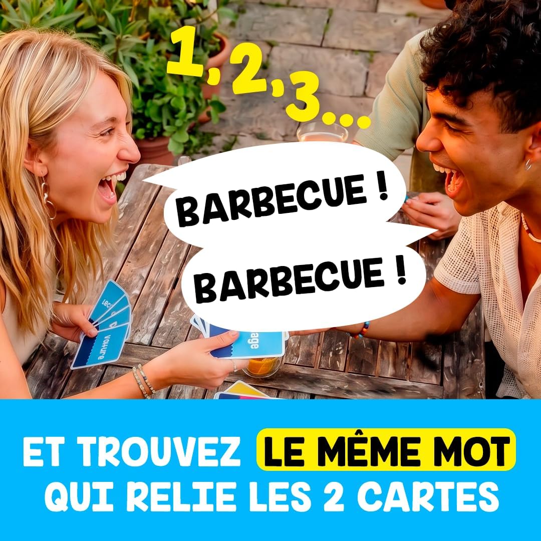 JUMO – Jeu de Société d’Ambiance – Grand Prix du Jouet 2026 – Drôle & Rapide – Association d’Idées & Rapidité – 3-8 Joueurs dès 10 ans – Cadeau Malin – par le créateur de Speed Bac – Jeu de Voyage