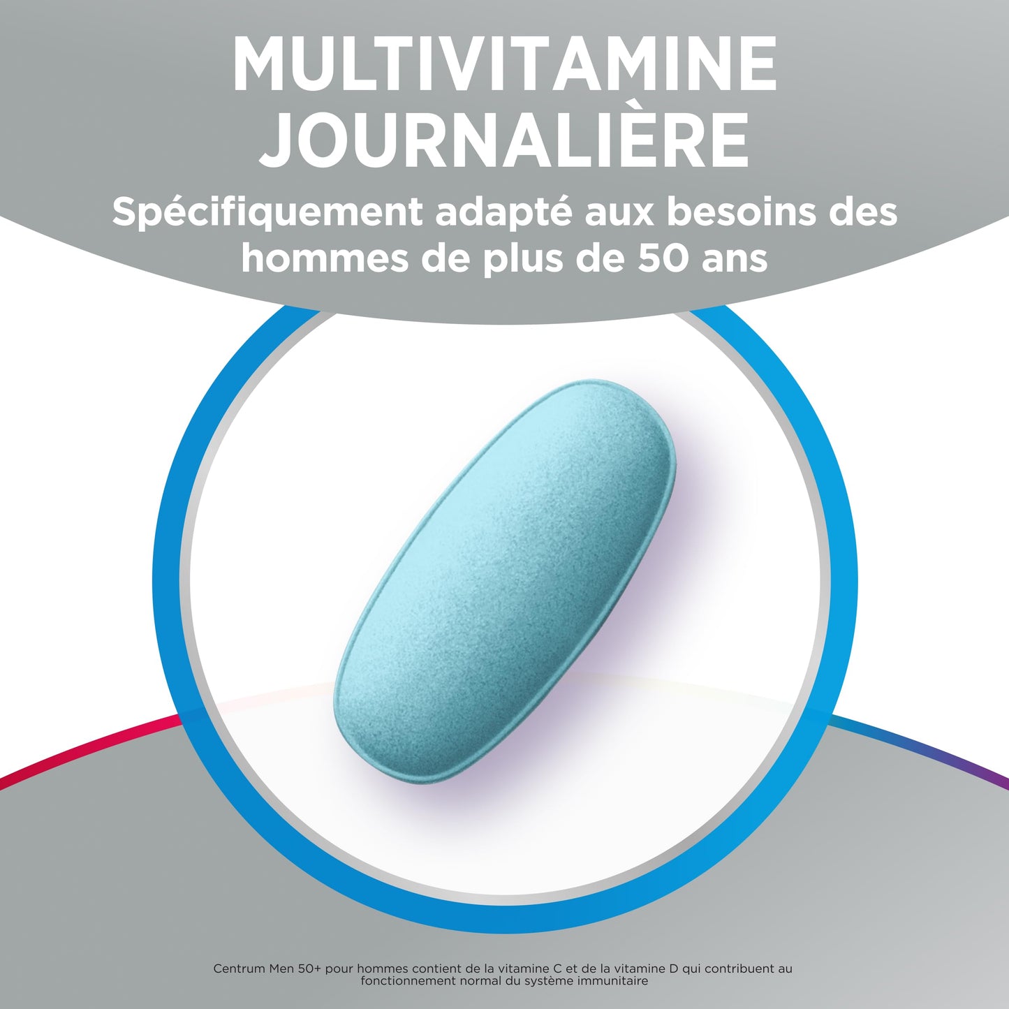 CENTRUM Women 50+ - Multivitamines et Minéraux pour Femme de +50 ans - 23 nutriments Vit D, C, B6, B12, Fer & Zinc - Complément Alimentaire Fatigue, Immunité & Soutien Cognitif - 30 Comprimés - 1 Mois