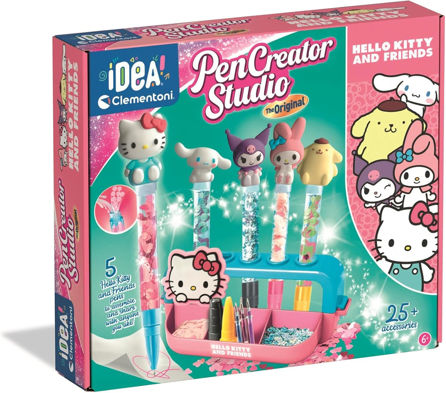 Atelier Hello Kitty 5 Stylos Figurines Décorations et Stickers Dès 6 Ans