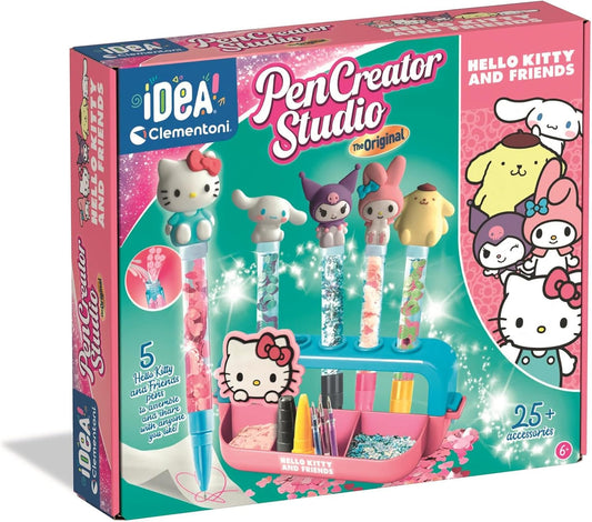 Atelier Hello Kitty 5 Stylos Figurines Décorations et Stickers Dès 6 Ans