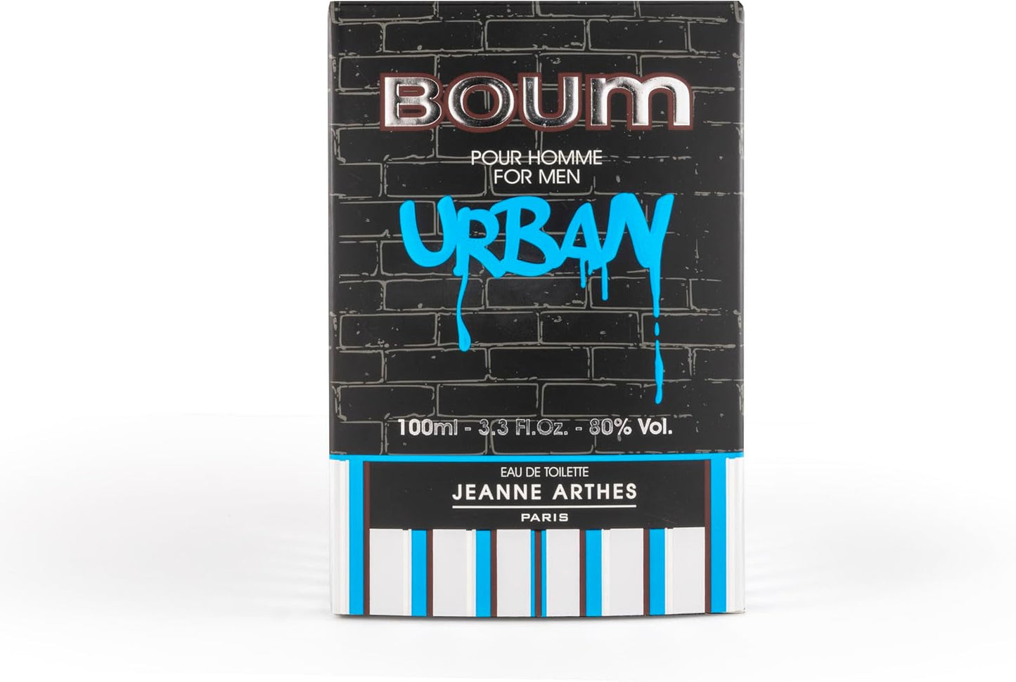 JEANNE ARTHES - Eau de Toilette Homme - Boum Urban - Floral & Fruité - Accords Marins & Patchouli - Fabriqué en France à Grasse - Cadeau homme - 100 ml