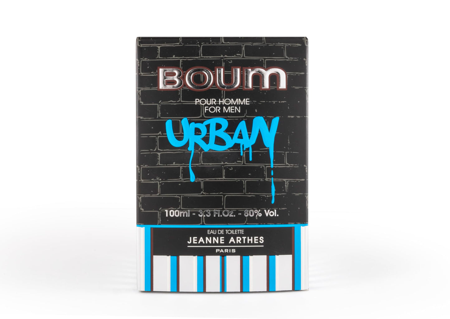 JEANNE ARTHES - Eau de Toilette Homme - Boum Urban - Floral & Fruité - Accords Marins & Patchouli - Fabriqué en France à Grasse - Cadeau homme - 100 ml