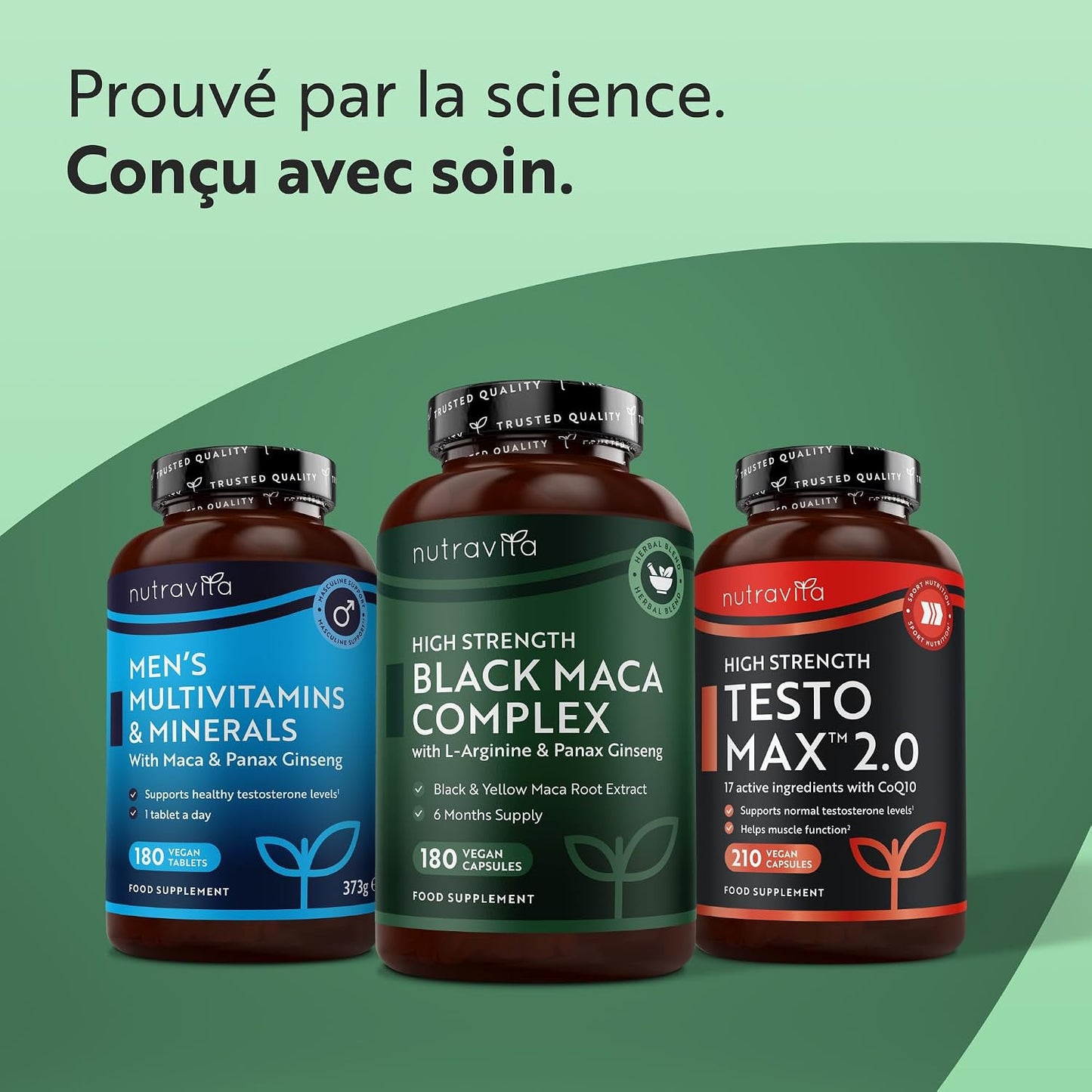 Nutravita Maca 5000 mg - 180 Capsules Véganes - 6 Mois
