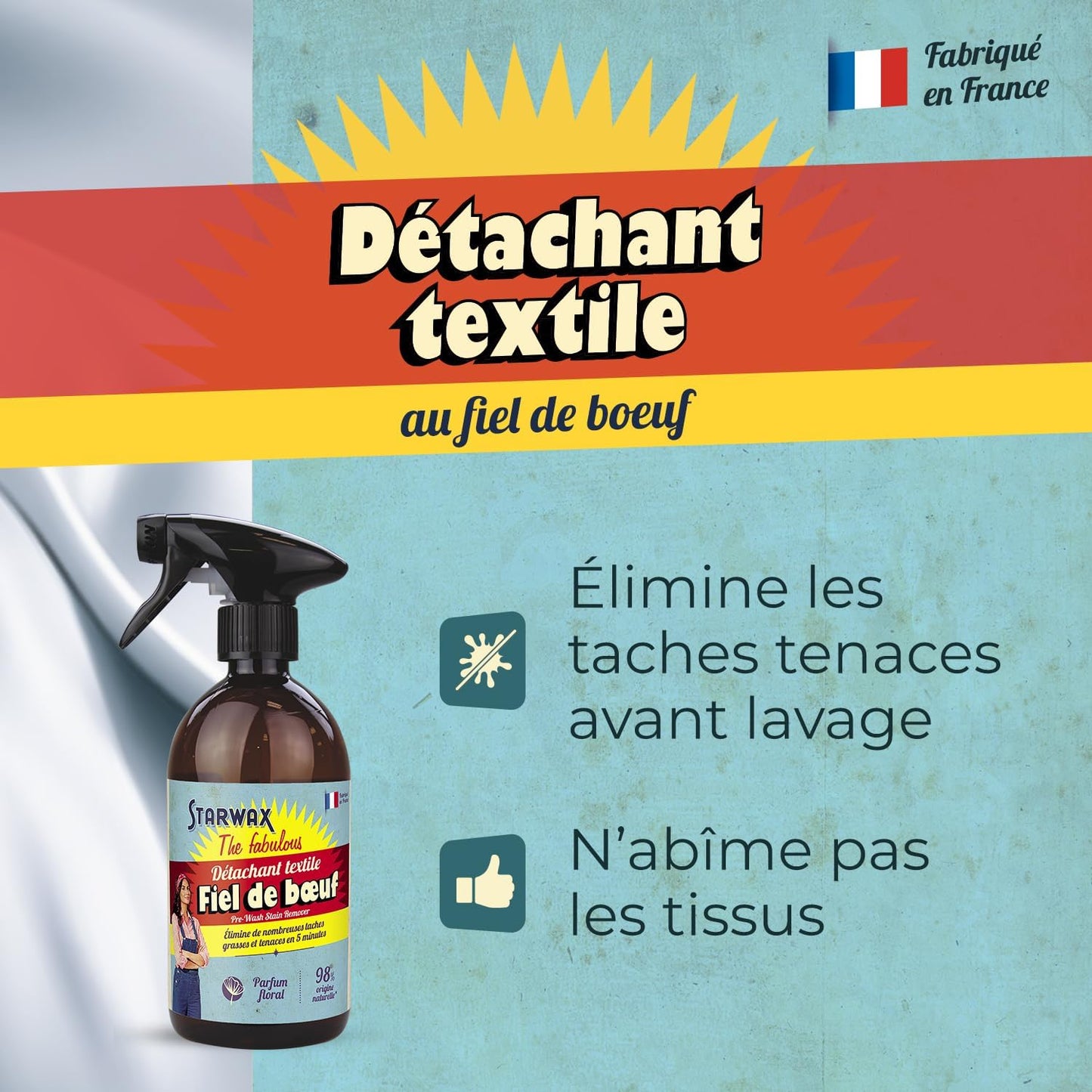 STARWAX FABULOUS Spray détachant fiel de bœuf 500ml