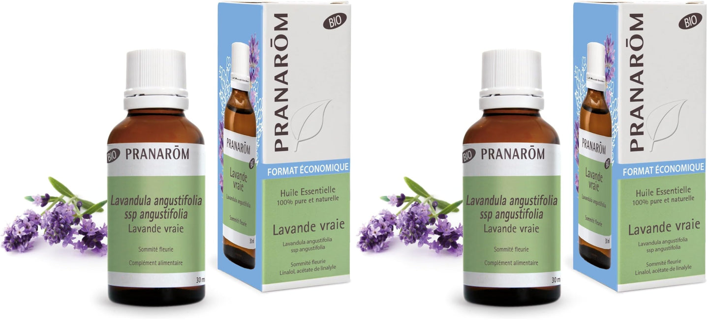 PRANARÔM - Lavande Vraie Bio - Huile Essentielle Chémotypée - Sommeil & Équilibre Émotionnel - 100 % Pure Et Naturelle - HECT - 10 ml