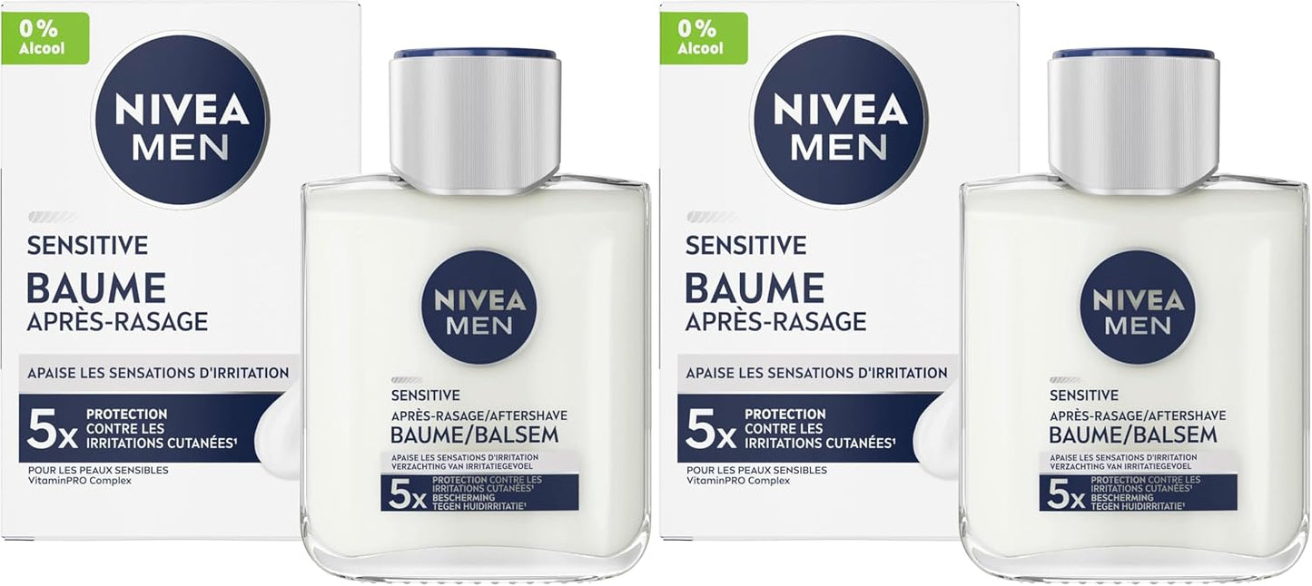 NIVEA MEN Sensitive - Baume Après-Rasage Peaux Sensibles - 100 ml