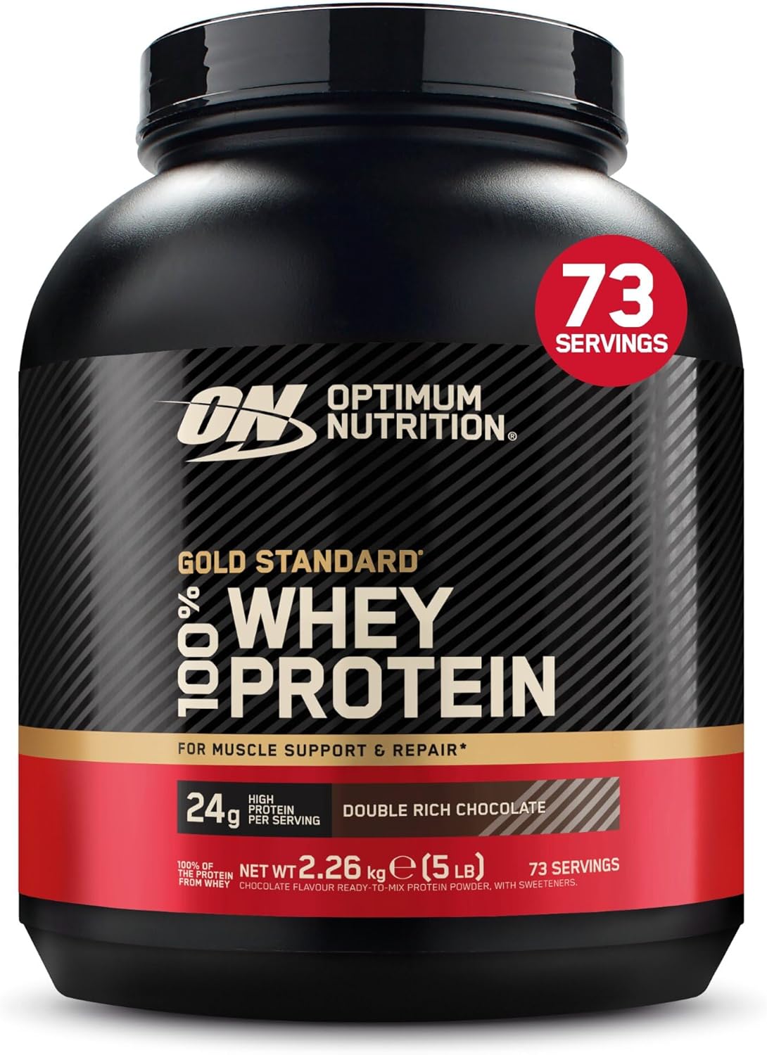 Optimum Nutrition Gold Standard 100% Whey Protéine en Poudre, 2,26 kg
