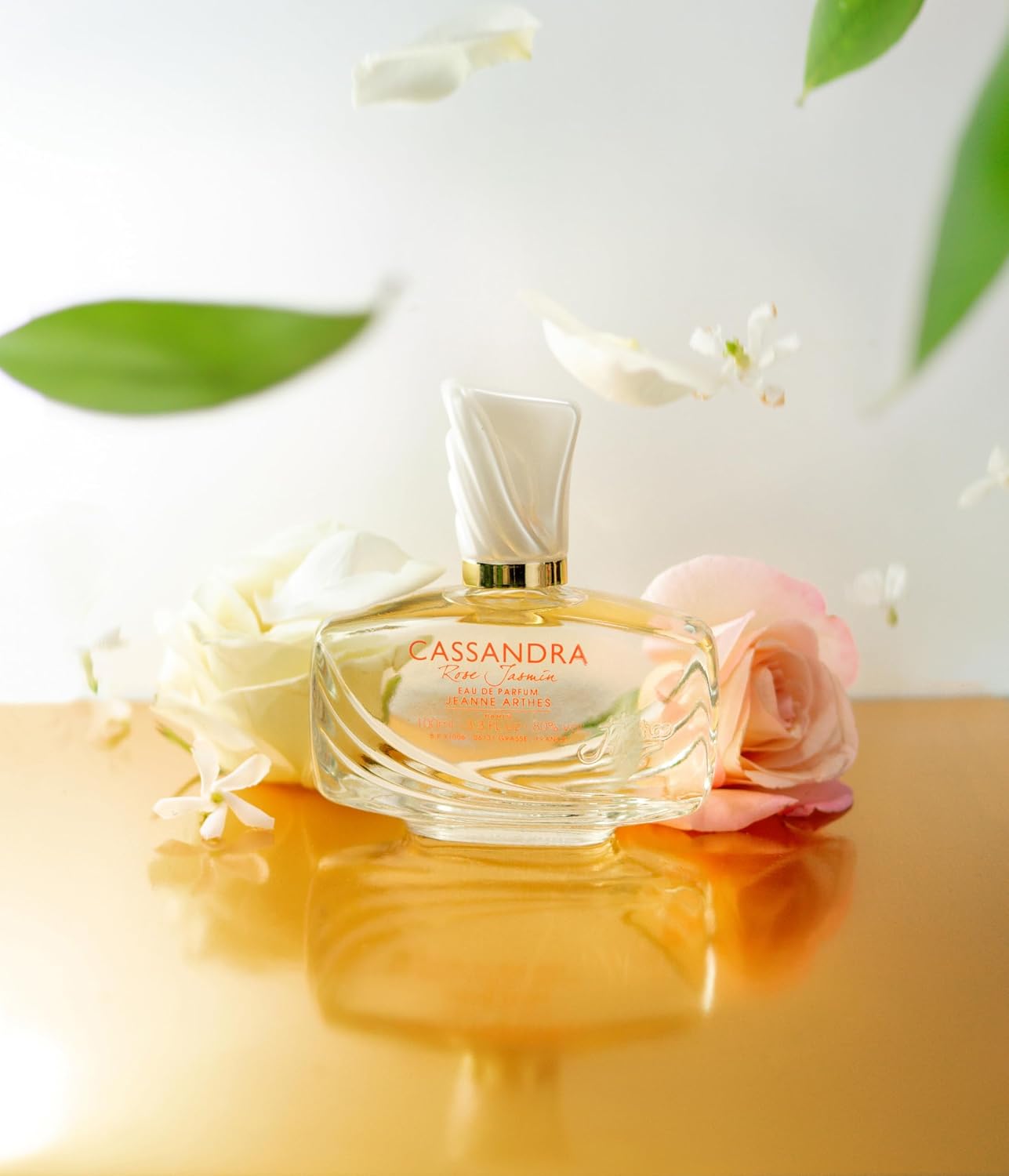 JEANNE ARTHES - Parfum Femme Cassandra Rose Jasmin - Eau de Parfum - Flacon Vaporisateur 100 ml - Fabriqué en France À Grasse