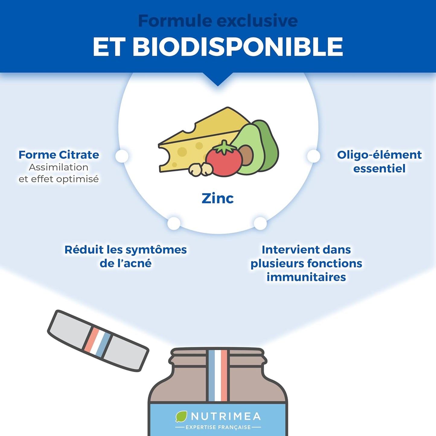 Zinc Citrate | Formule 100% Pure | Hautement Biodisponible