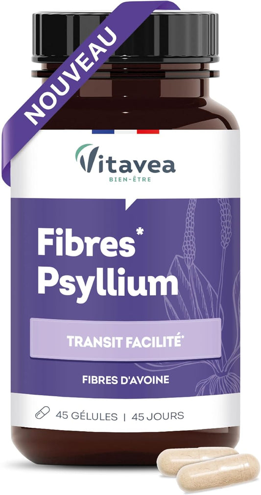 Vitavea Bien-être - Fibres Psyllium & Avoine - Transit - Cure 45 jours