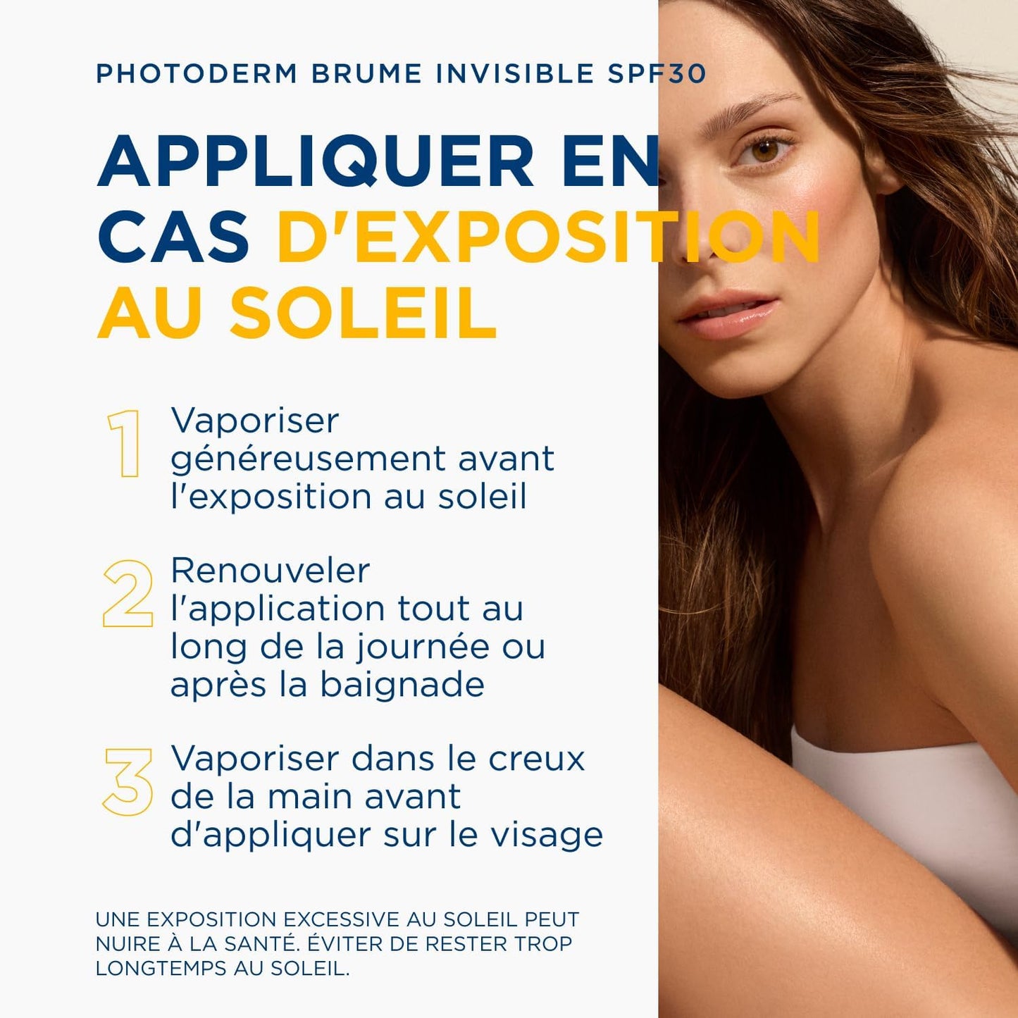 BIODERMA Photoderm Brume invisible SPF30 Brume solaire spray très haute protection UVA/UVB - Peaux sensibles - Protège du stress oxydatif, riche en Vitamine E - Aérosol 150 ml
