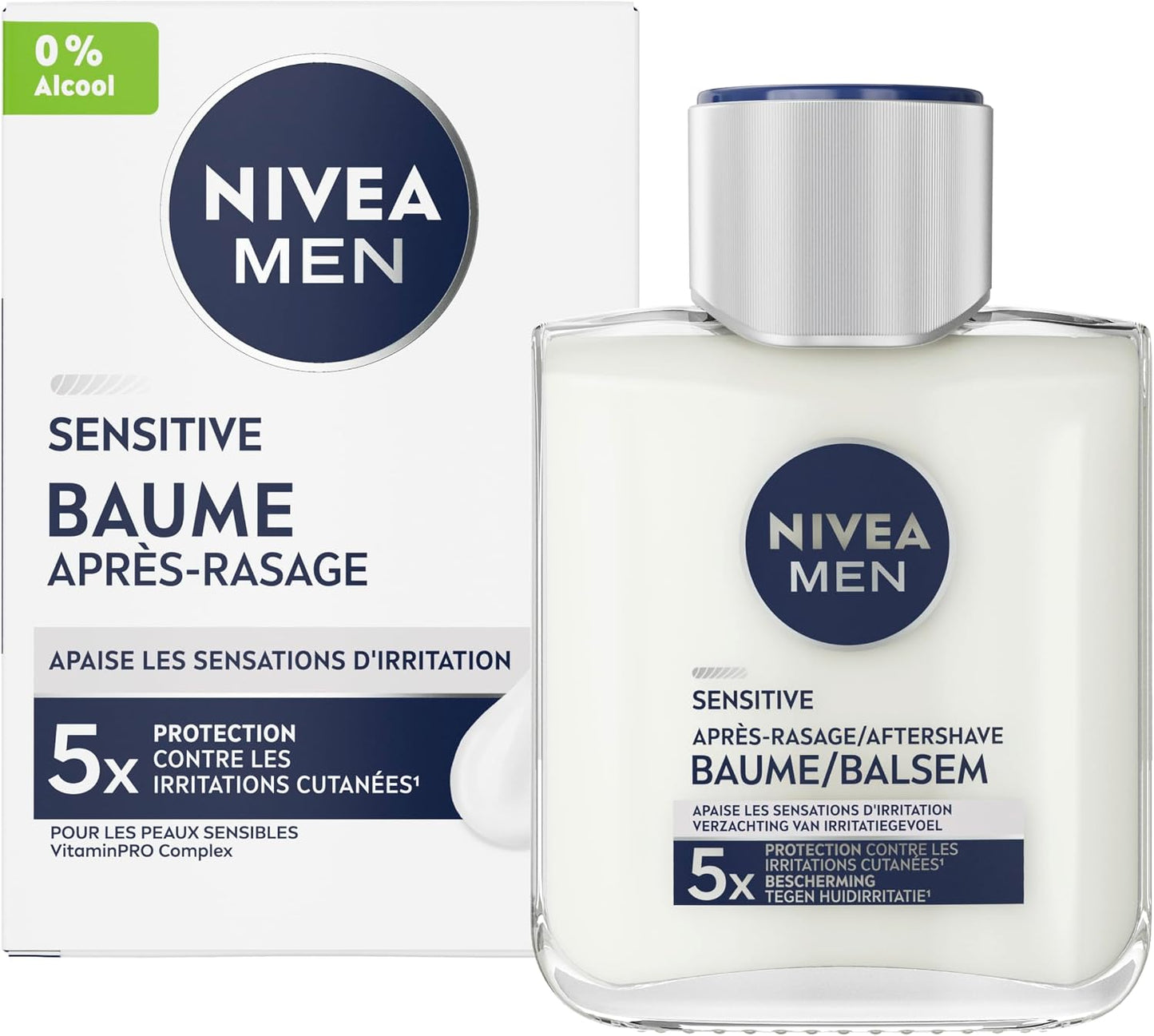 NIVEA MEN Sensitive - Baume Après-Rasage Peaux Sensibles - 100 ml