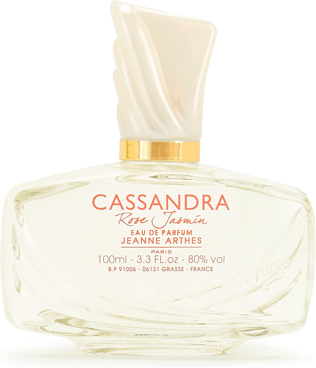 JEANNE ARTHES - Parfum Femme Cassandra Rose Jasmin - Eau de Parfum - Flacon Vaporisateur 100 ml - Fabriqué en France À Grasse