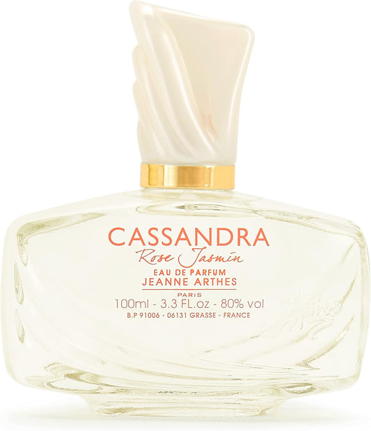 JEANNE ARTHES - Parfum Femme Cassandra Rose Jasmin - Eau de Parfum - Flacon Vaporisateur 100 ml - Fabriqué en France À Grasse