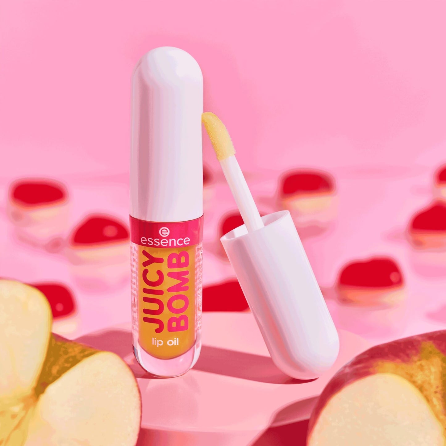 essence JUICY BOMB PARTY lip oil huile à lèvres, protecteur, avec huiles, naturel, brillant (2.4ml)