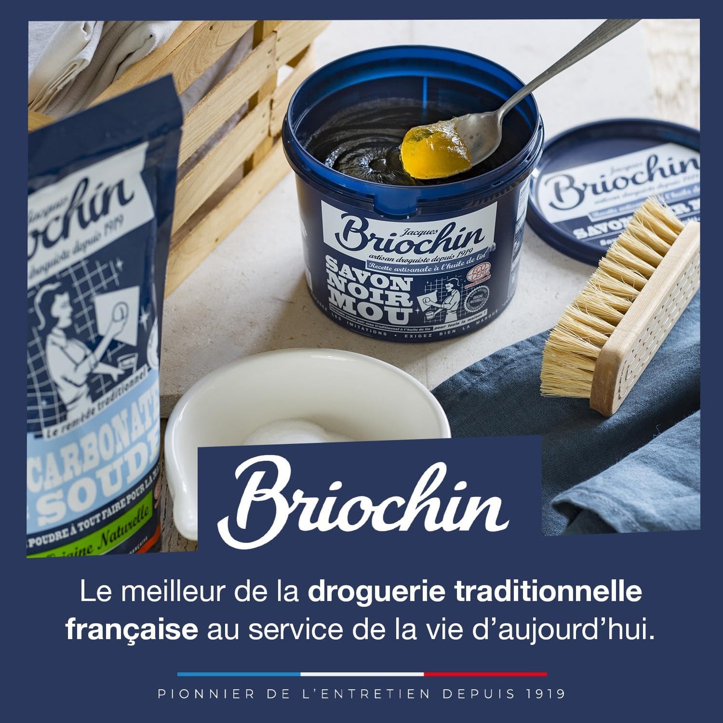 BRIOCHIN Nettoyant salle de bain 3 en 1 parfum floral 1L