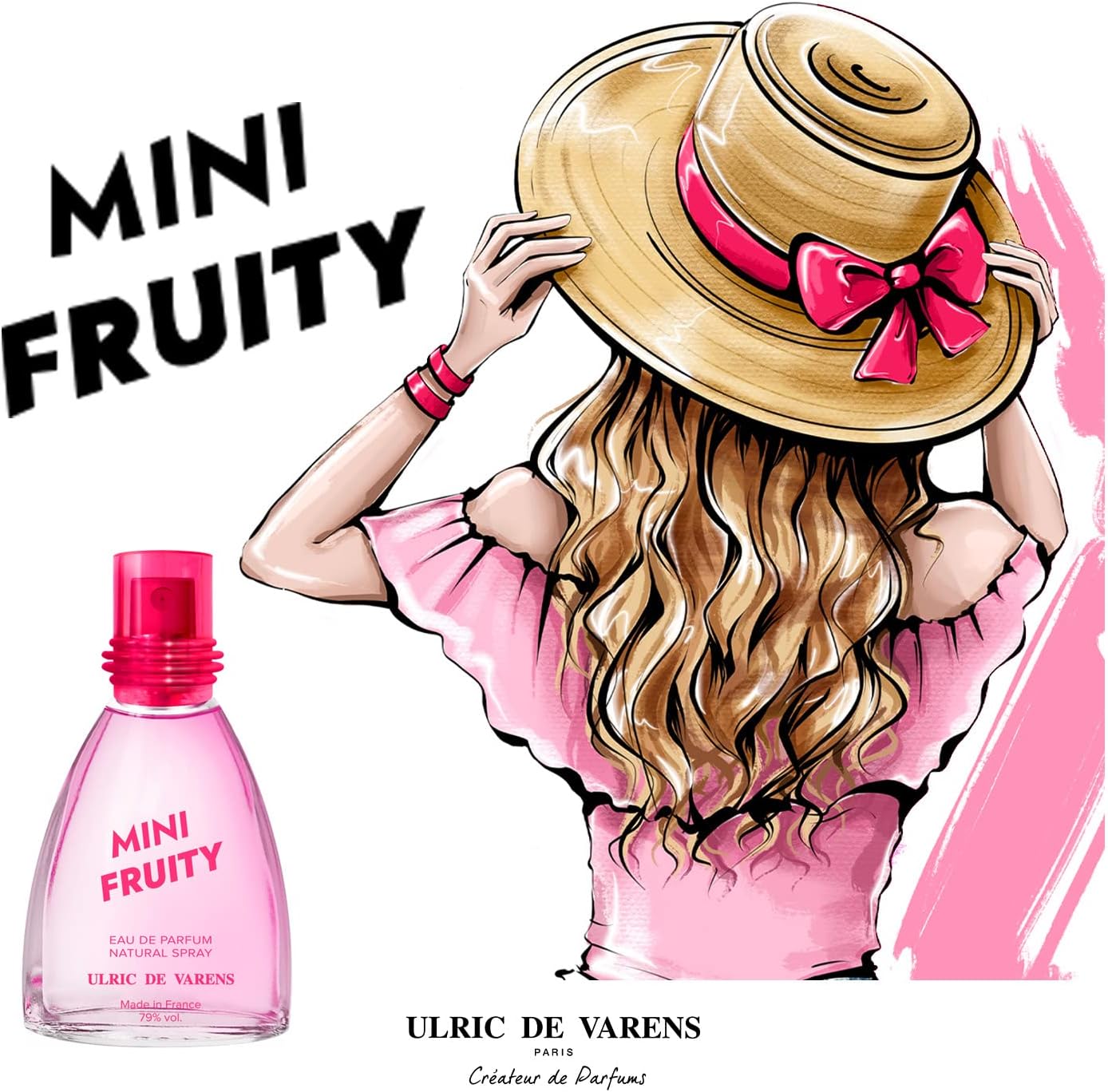ULRIC DE VARENS - Eau de Parfum Mini Fruity - Hespéridé, Orange, Fruité, Musqué - Parfum Femme - Vaporisateur - Made in France - 25 ml