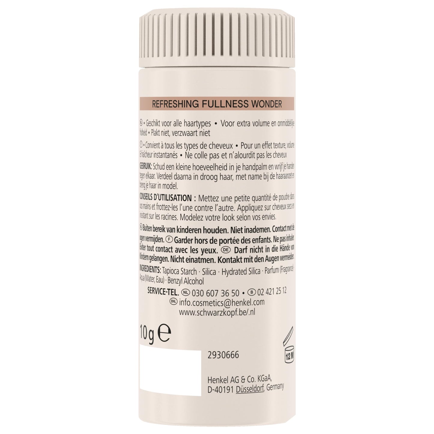 Taft Poudre Coiffante 2en1 10g Volume Instantané Matifiant Sans Residus