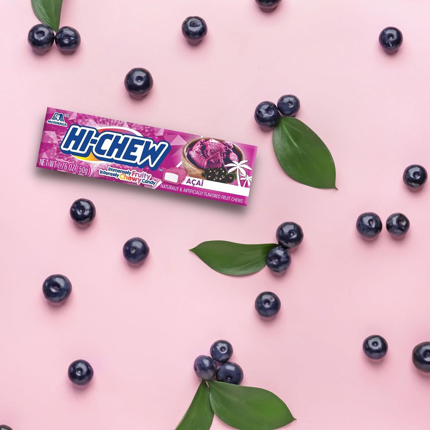 HI-CHEW Bonbons à Mâcher Saveur Açaï 15 Étuis X 50 g