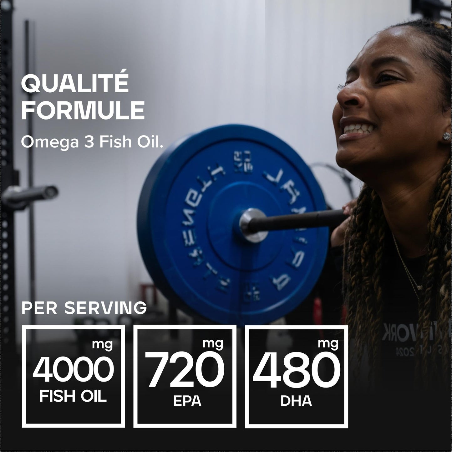 Bulk Gélules d'huile de poisson oméga 3, 1000 mg, paquet de 90
